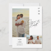 とモダンシンプルPhoto Save The Date招待状 招待状 (正面)