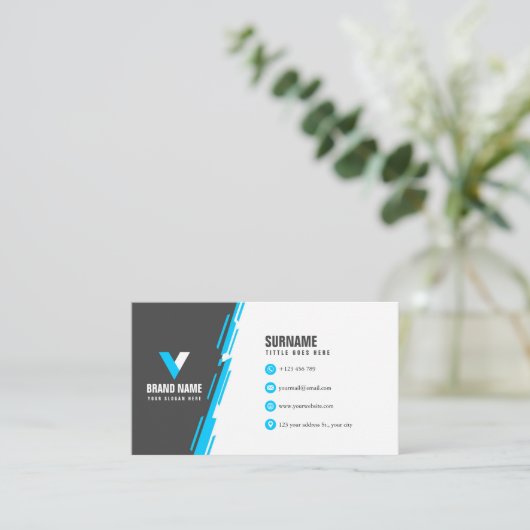 とモダンダイナミック 名刺 (スタンド正面)