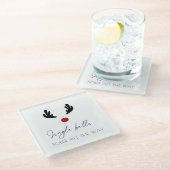 とモダントレンディー:ジンルベルのすべての方法を冷静に ガラスコースター (アングル)