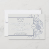 とモダンフローラエレガントブーケ詳細カード 出欠カード (正面)