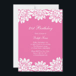 とモダンフローラ誕生日パーティーの招待 招待状<br><div class="desc">蓮の花飾は新しい方法で招待モダン.それは基本的な紙に表示されるが、私はリネンの紙の重量と質感をお勧め。（他のいくつかの色で利用可能）</div>