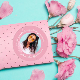 とモダンレトロピンク卒業 ラウンドシール