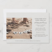 とモダン写エレガント真結婚式招待状 招待状 (裏面)