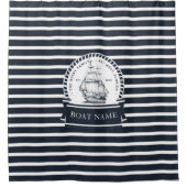 とモダン高級ボ航海のート名 シャワーカーテン (正面)