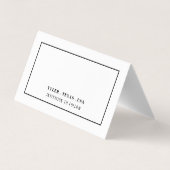 とモダン、お洒落任意の色、日付カードの変更 名刺 (裏面)