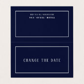 とモダン、お洒落任意の色、日付カードの変更 名刺 (外部フラット)