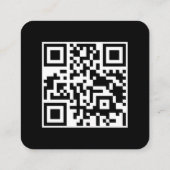 とモダンQRコーミニマルドバックア スクエア名刺 (裏面)