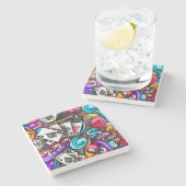 とラクールスカラフルベガスカジノ賭博ドードル ストーンコースター (横)