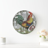 とヴィンテージ素朴カントリーロースターキッチン ラージ壁時計 (ホーム)