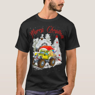 ~と一緒にクリスマス気分のモンスタートラック Tシャツ