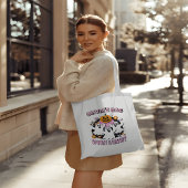 と不気味Groovyレトロ幽霊パーソナライズされた トートバッグ