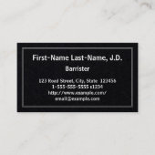 と伝統的バーミニマルリスターの名刺 名刺 (正面)