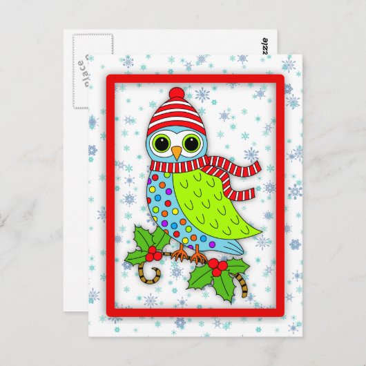 ～と共に冬のワミフウ縁どル ポストカード (正面/裏面)