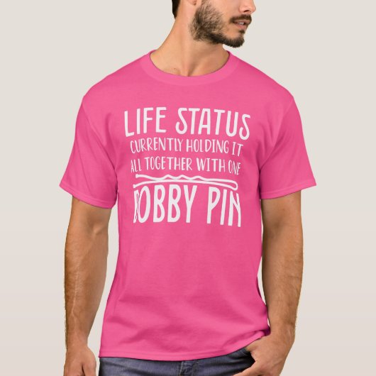 ~と共に現在保有している生活ステータス Tシャツ (正面)