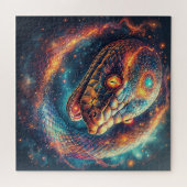 ～と共に生まれた宇宙白熱［赤熱］光を放つ蛇 ジグソーパズル (横)