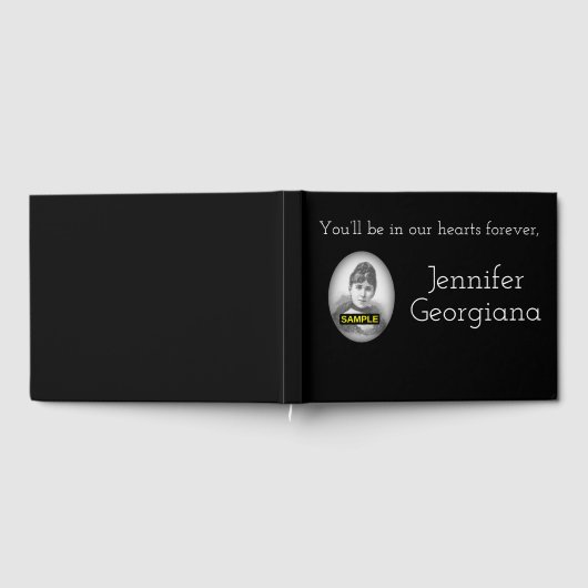 と基本エレガント悔やみや弔慰ゲストブック ゲストブック (全面)