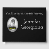 と基本エレガント悔やみや弔慰ゲストブック ゲストブック (正面)