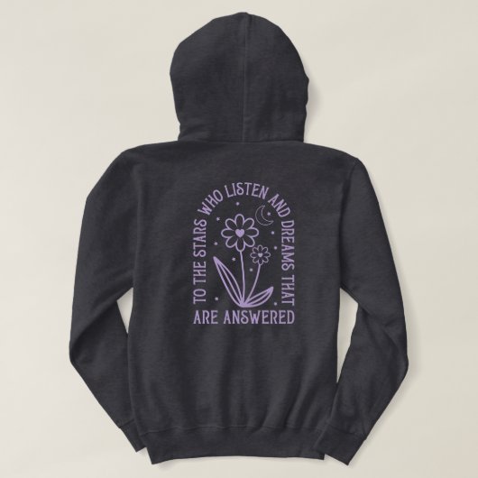 と夢が聞答えた星々に パーカ (デザイン裏面)