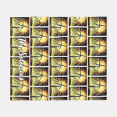 と太陽の風力 フリースブランケット (正面(横))