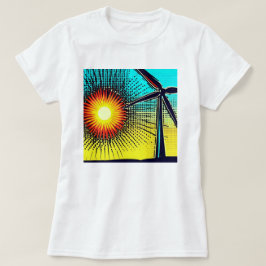 と太陽の風力 Tシャツ