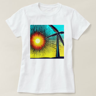 と太陽の風力 Tシャツ
