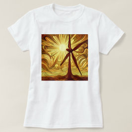 と太陽の風力 Tシャツ
