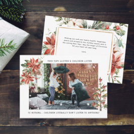 と子聞ども |おもしろいクリスマスフォトカード