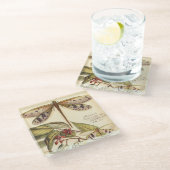 と実葉果のトンボ ガラスコースター (アングル)