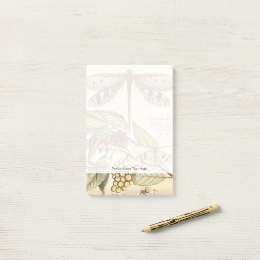 と実葉果のトンボ ポストイット (デスク上)