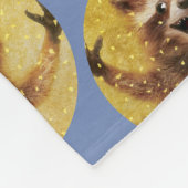 と寄添われること猛烈に幸せ フリースブランケット (角)