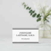 と平伝統的歯周病者の名刺 名刺 (スタンド正面)