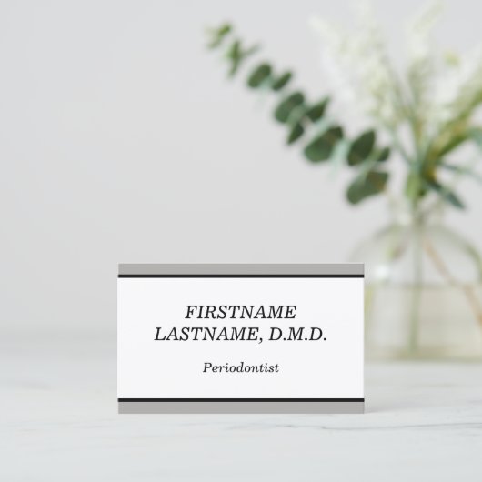 と平伝統的歯周病者の名刺 名刺 (スタンド正面)