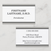 と平伝統的歯周病者の名刺 名刺 (正面/裏面)