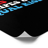 と平等ストライプ権利7月4日の愛国的女性 ポスター (角)