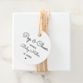 と応援ポップ・アートの時にベビーここでは赤ちゃんシャワーの好意 フェイバータグ (インサイチュ)