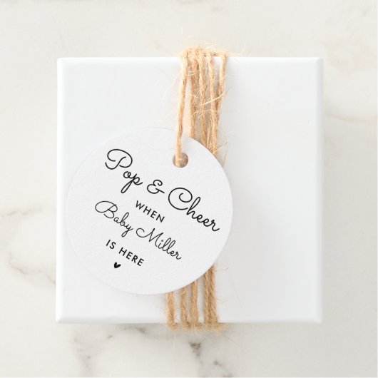 と応援ポップ・アートの時にベビーここでは赤ちゃんシャワーの好意 フェイバータグ (インサイチュ)