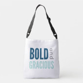 と恵はっきりしたみ深い青い十字形のバッグ クロスボディバッグ (裏面)