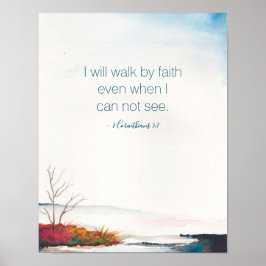 と感動的スピリチュアル水彩NE秋 ポスター