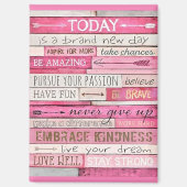 と感動的ワードやる気を起こさせるマグネット マグネット (正面)