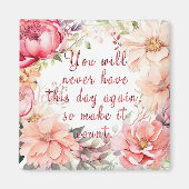 と感動的ワードやる気を起こさせるマグネット マグネット (正面)