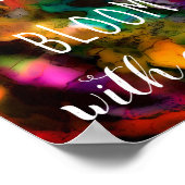 と感動的抽象芸術やる気を起こさせるポスター ポスター (角)