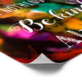 と感動的抽象芸術やる気を起こさせるポスター ポスター (角)