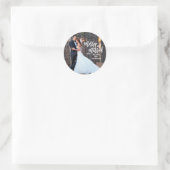 と手メリー結婚したスクリプト |休日の写真 ラウンドシール (バッグ)