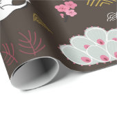 ～と日本の伝統的のシームレスなドードルパターン ラッピングペーパー (ロールコーナー)