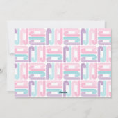 と明るいメリーパステルナツクラッカーレトロクリスマス シーズンカード (裏面)