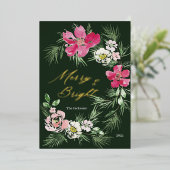 と明るいメリー台本モダンデザイン 箔シーズンカード (立ち正面)