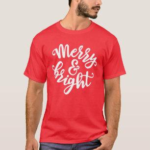 と明るいメリー驚くべきクリスマススおもしろいファミリークリスチム Tシャツ