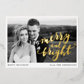 と明メリーるい写真金ゴールド 箔シーズンカード (正面)