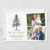 と明メリーるい水の色クリスマスツリー2写真 シーズンカード (正面)