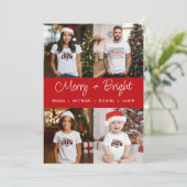 と明メリーるい赤のパネル4フォトファミリー シーズンカード (スタンド正面)